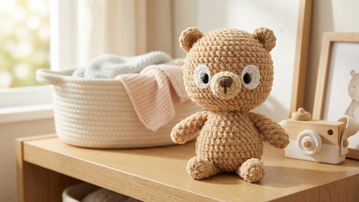 Amigurumi de ursinho cookie: Guia completo para criar brinquedos seguros e charmosos para bebês