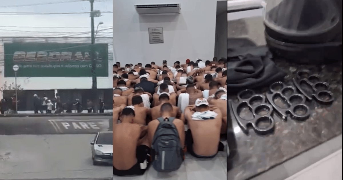 Brigas entre torcidas em Fortaleza resultam em 159 prisões preventivas