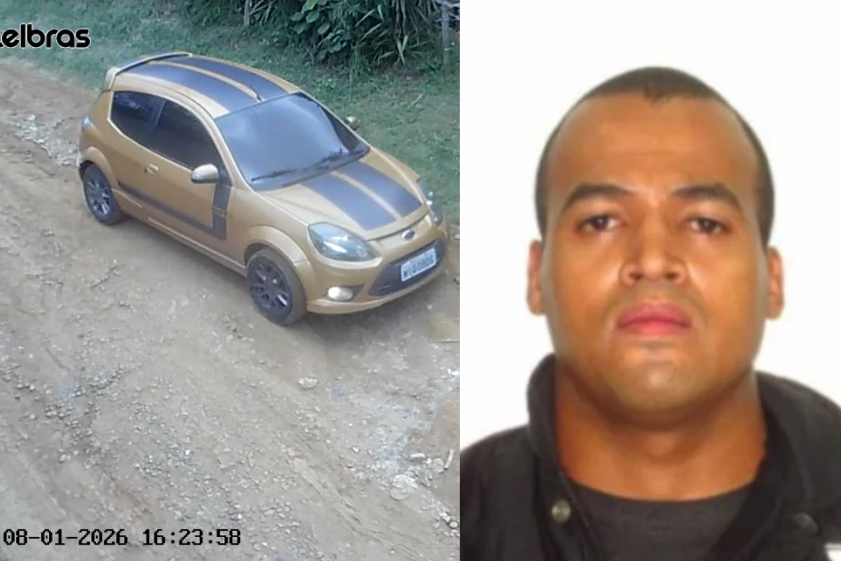 Câmera flagrou carro de PM na rua um dia depois de ele desaparecer. Vídeo
