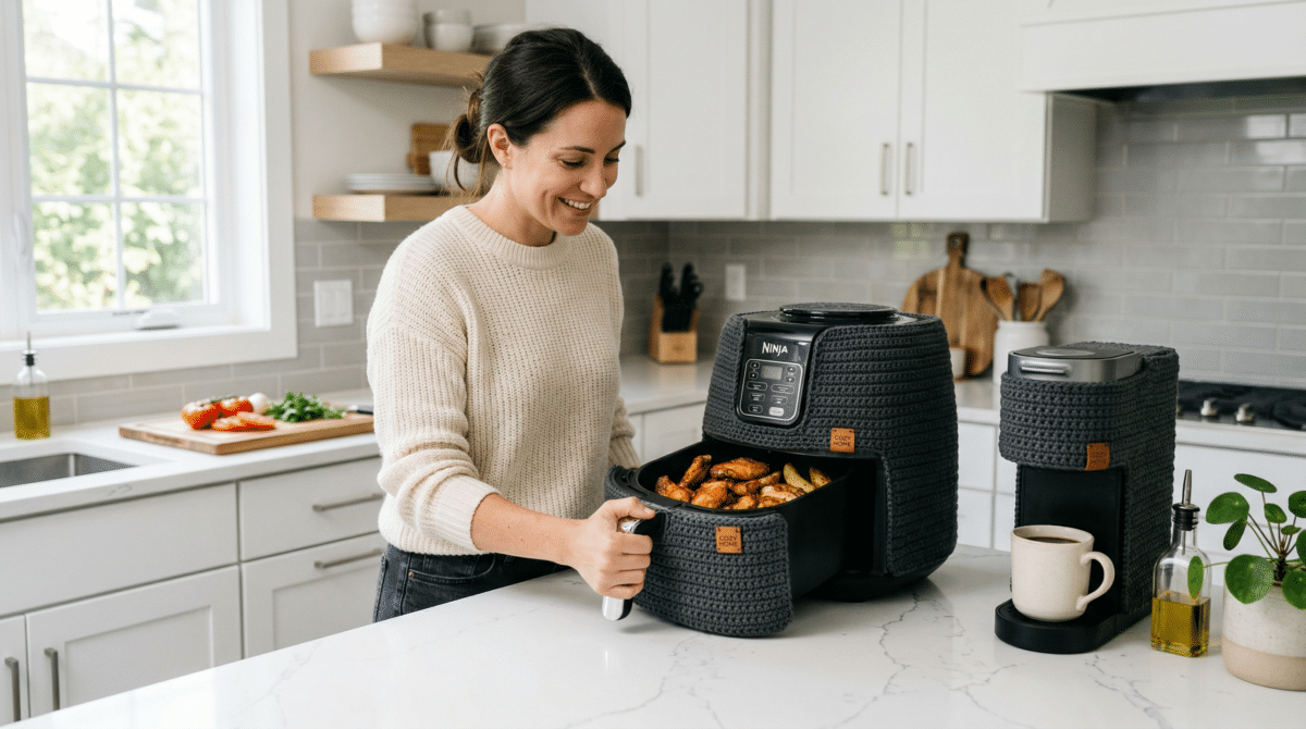 Capas de Crochê para Eletrodomésticos Modernos: Proteja Airfryer, Cafeteira e Mais com Estilo