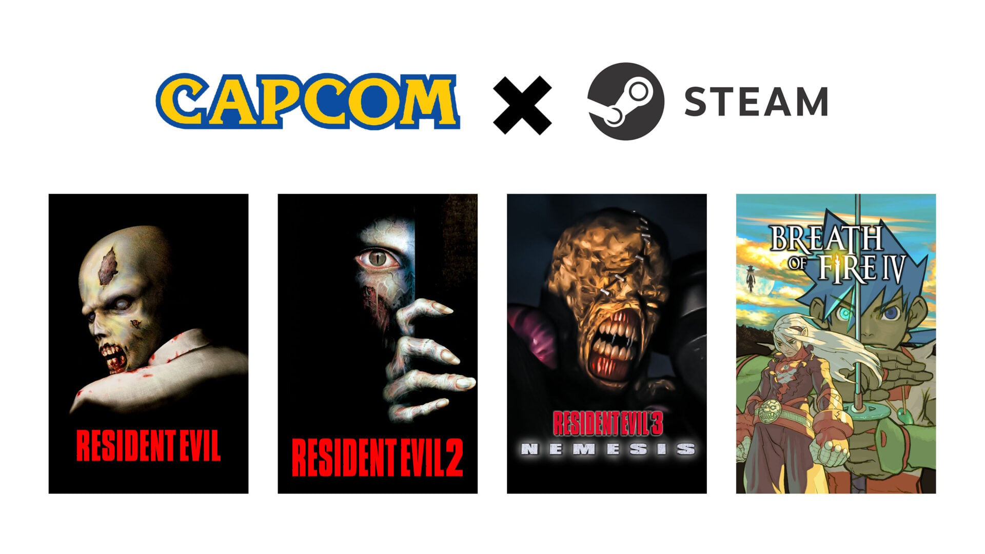 Capcom traz Resident Evil clássicos e Breath of Fire IV para o Steam com melhorias incríveis