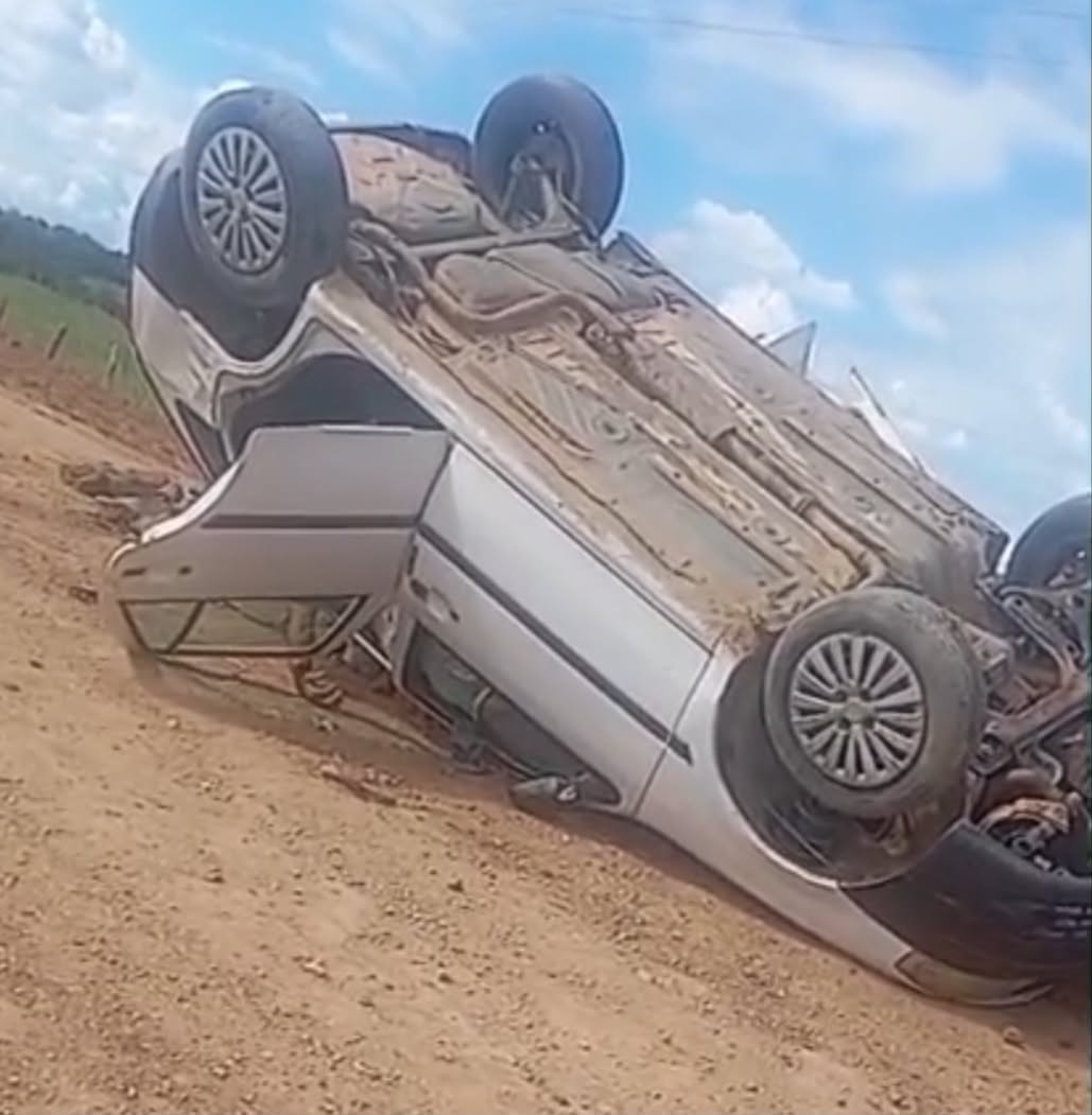 Capotamento de Veículo em Crateús: Consequências Fatais de Perda de Controle na Zona Rural
