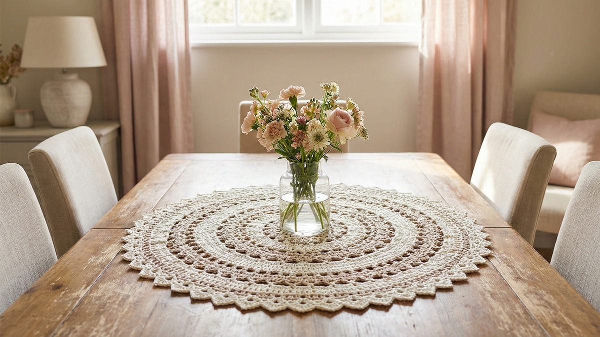 Centros de Mesa em Crochê: O Poder da Decoração Artesanal