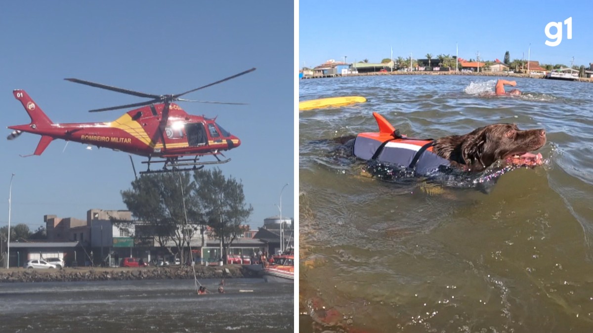 Como é o treinamento de guarda-vidas que utilizam até helicópteros em praias do RS