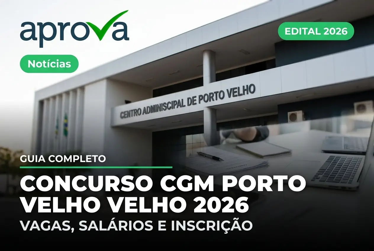 Concurso CGM e GCM Porto Velho 2026: Vagas Abertas com Salários de até R$ 21 Mil!