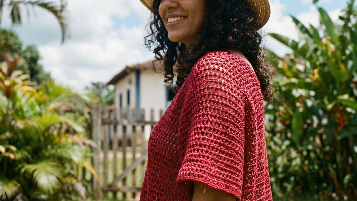 Crie Blusas de Crochê Perfeitas: Guia Prático para o Iniciante