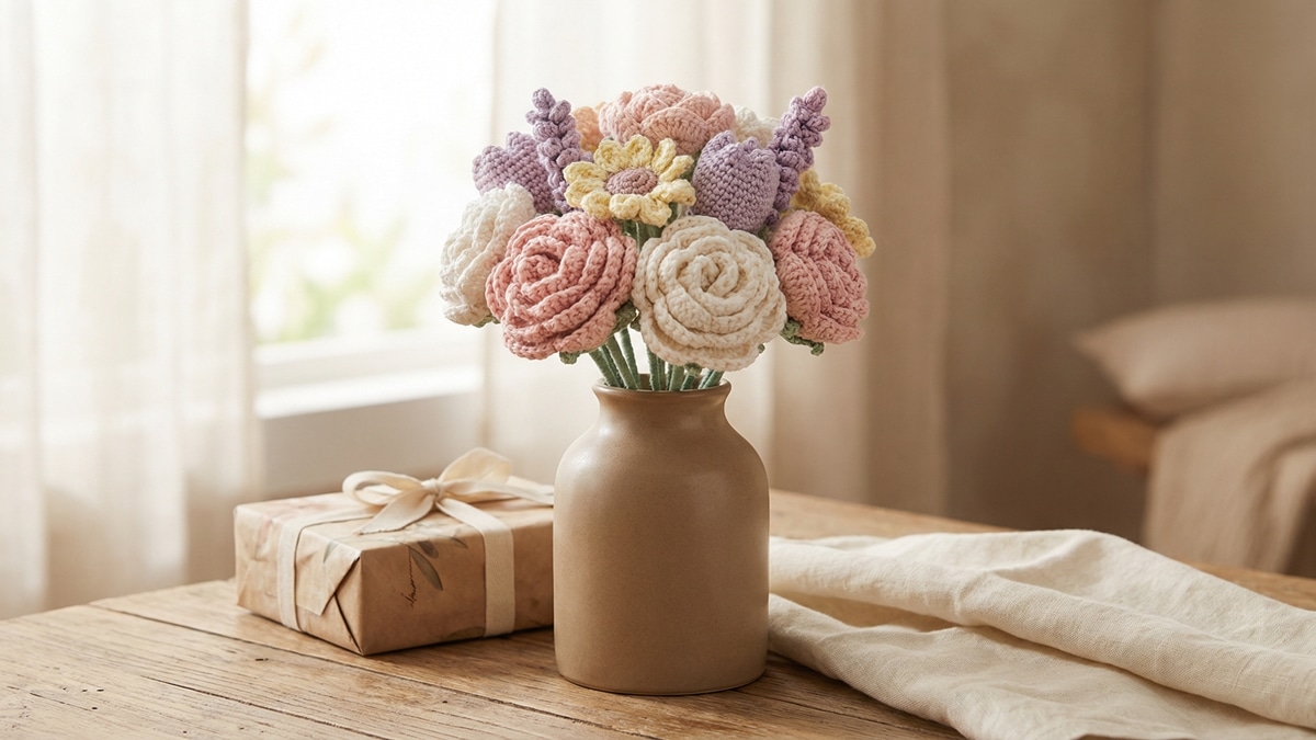Crie Buquês de Crochê Exclusivos: Dicas e Inspirações para Presentear com Amor