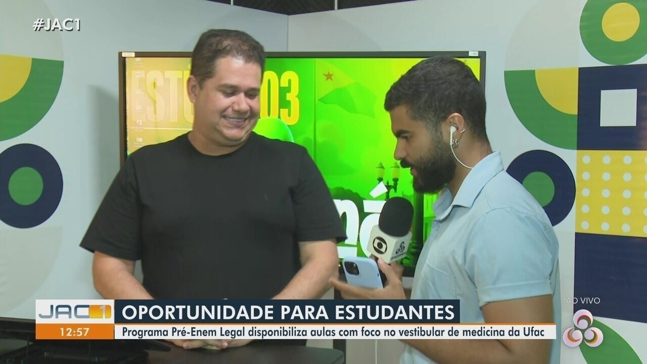 Curso preparatório tem aulas online gratuitas para vestibular de medicina da Ufac; saiba c