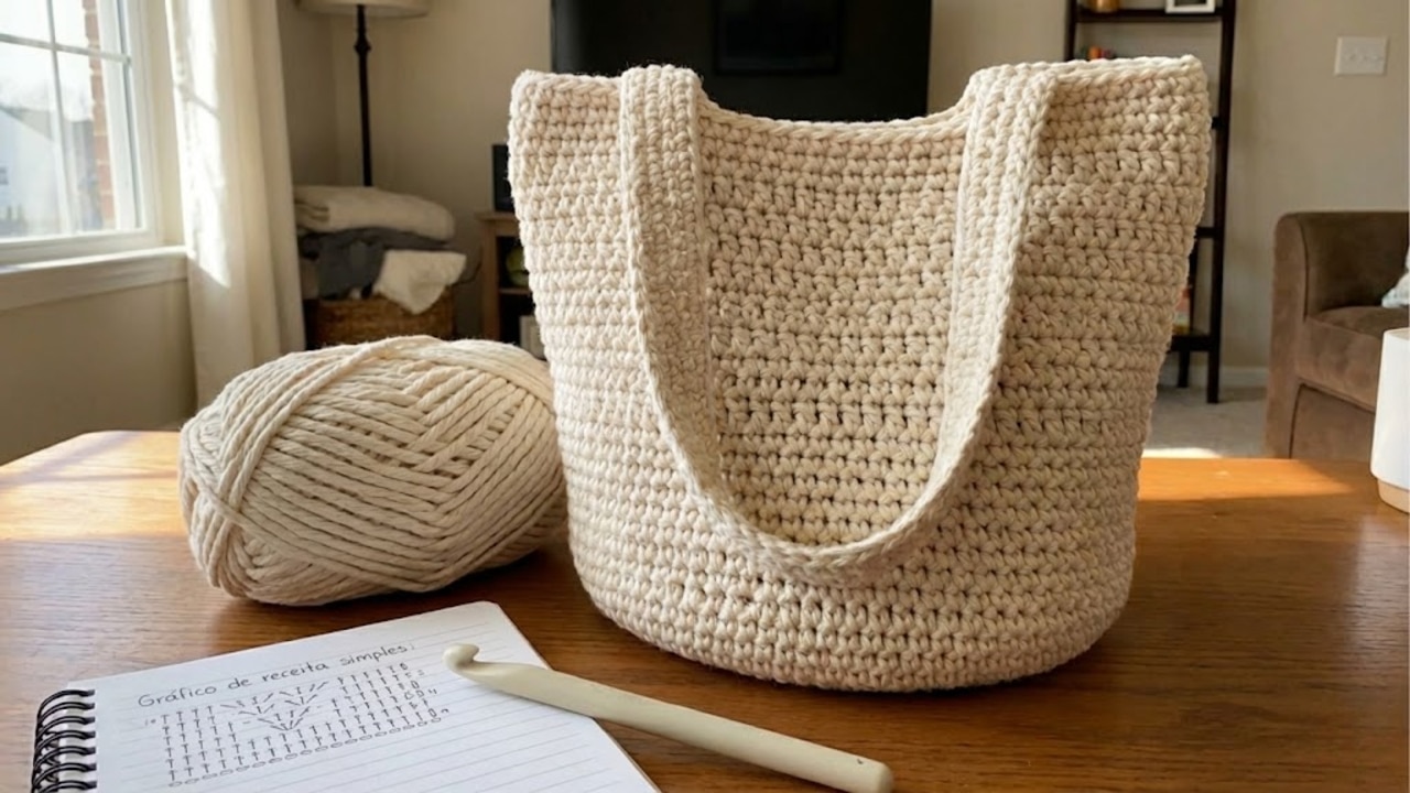 Desenvolva Habilidades e Reduza Estresse: 5 Modelos Simples de Bolsas de Crochê Artesanal