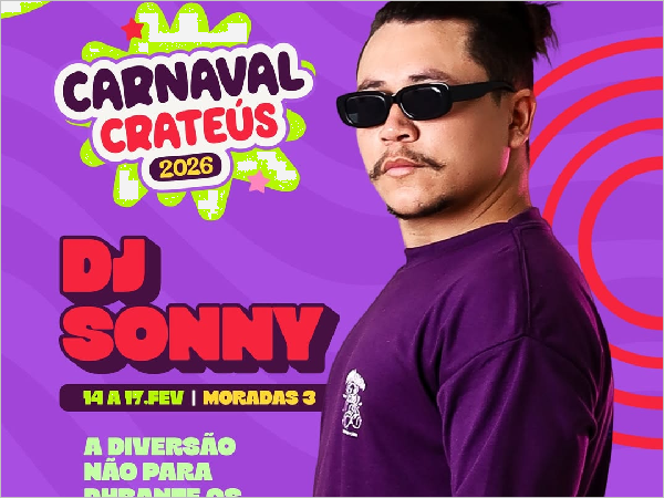 DJ Sonny Vai Animar o Carnaval de Crateús com Muita Música e Animação