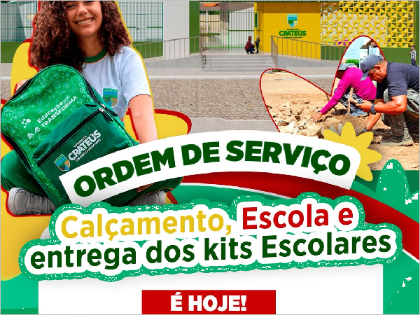 Educação de Qualidade em Crateús: Obras e Kits Escolares para os Alunos