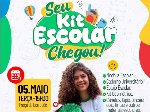 Educação de Qualidade: Kits Escolares Chegam às Escolas de Crateús