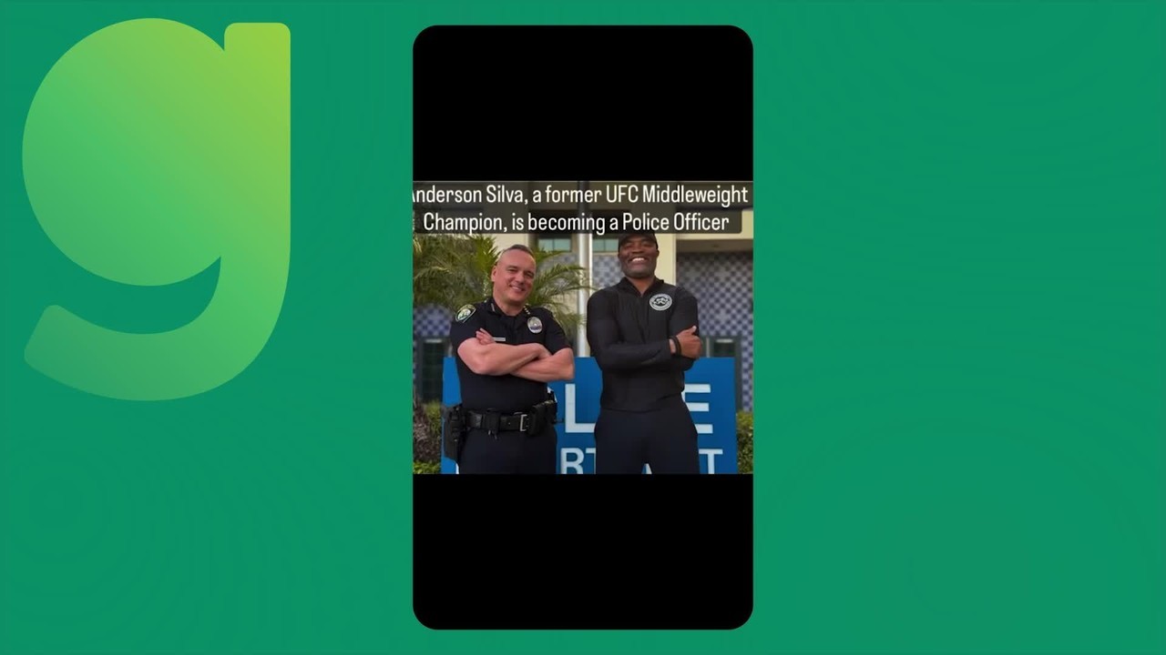 Em processo para se tornar policial nos EUA, Anderson Silva publica imagens de treinos