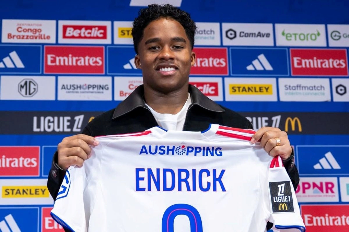 Endrick é apresentado no Lyon e comenta peso de Ancelotti na decisão. Veja vídeo