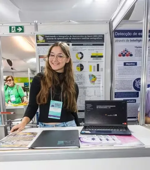 Estudante de Escola Pública do Ceará Representa o Brasil nos EUA com Projeto de IA contra Feminicídio