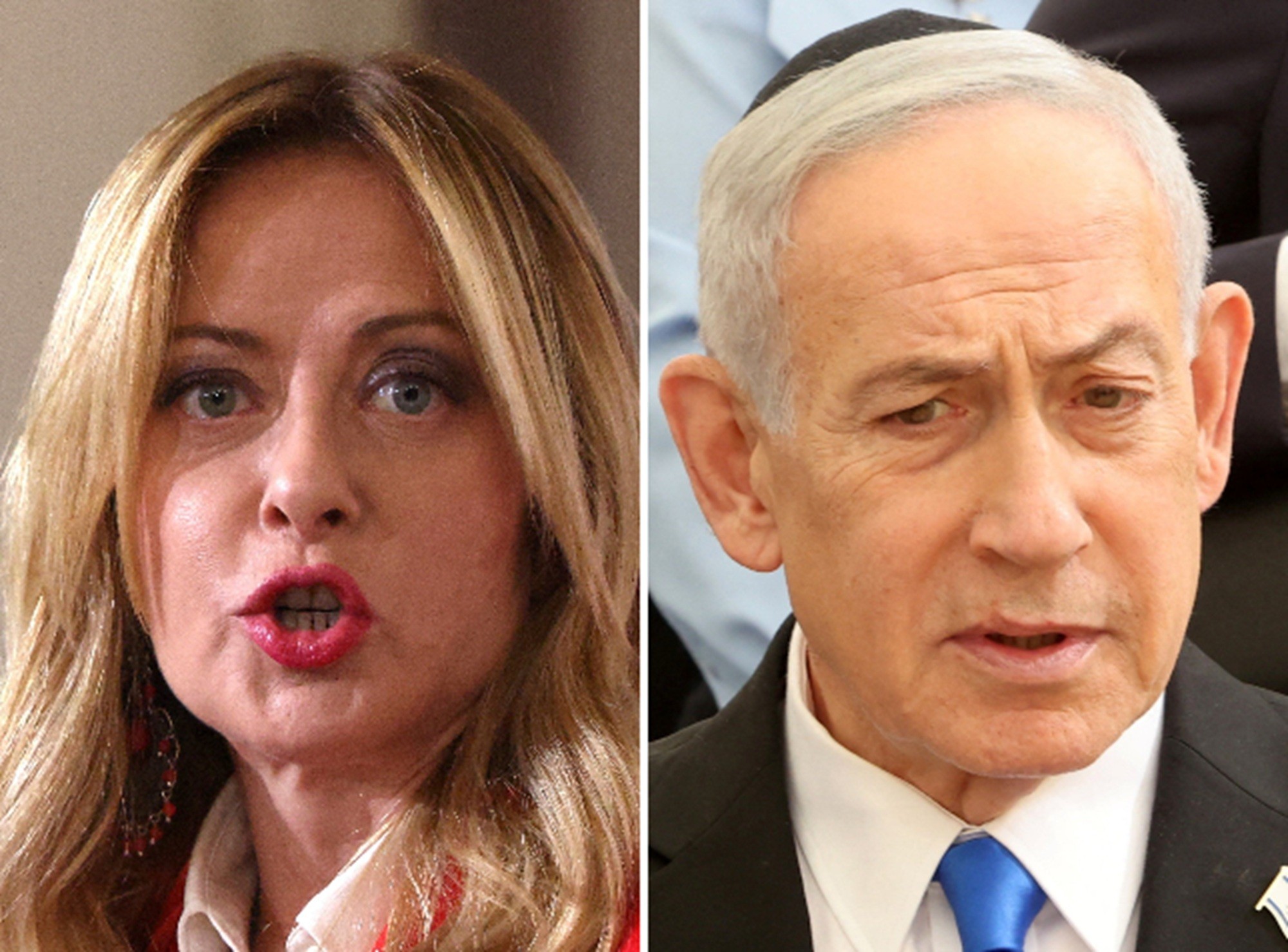 Fake: Giorgia Meloni não se recusa a apertar a mão de Netanyahu, vídeo foi criado com inteligência artificial