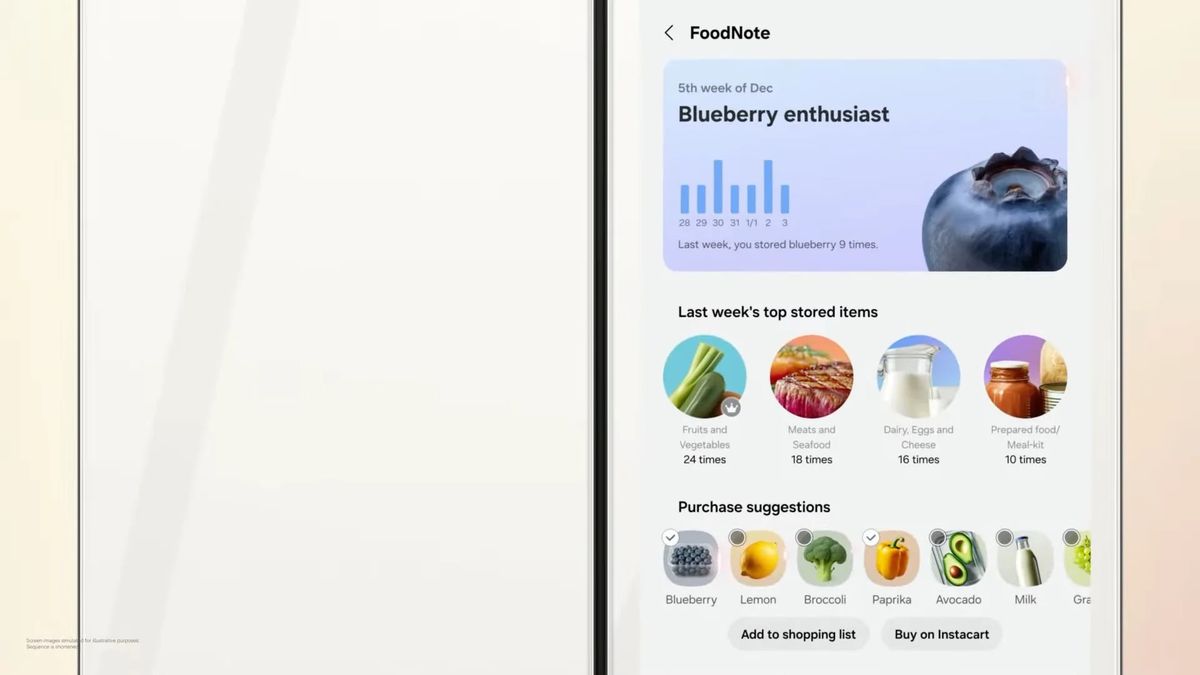 Geladeiras com tela da Samsung ganham IA turbinada com Google Gemini