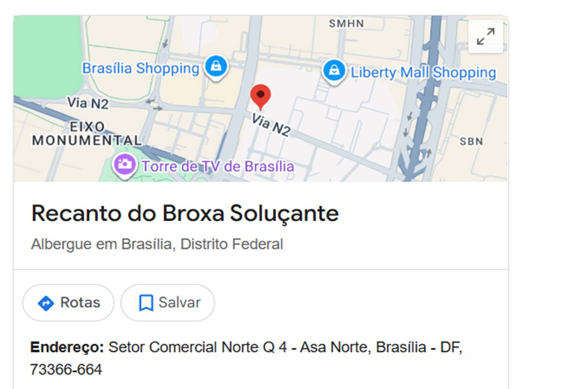 Google remove "Recanto do Broxa Soluçante" do mapa ao lado da PF