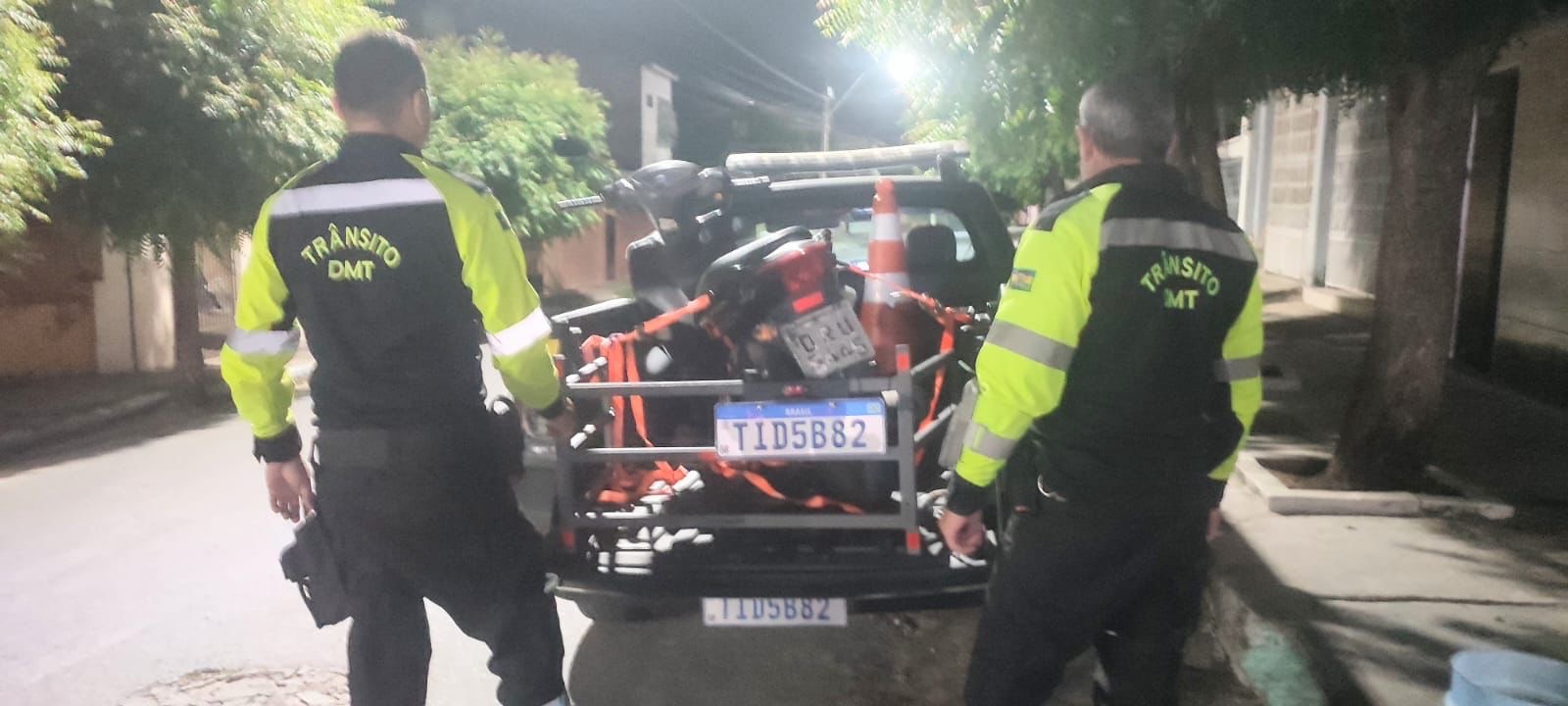 Motociclista foge de abordagem de Demutran por direção perigosa em Nova Russas