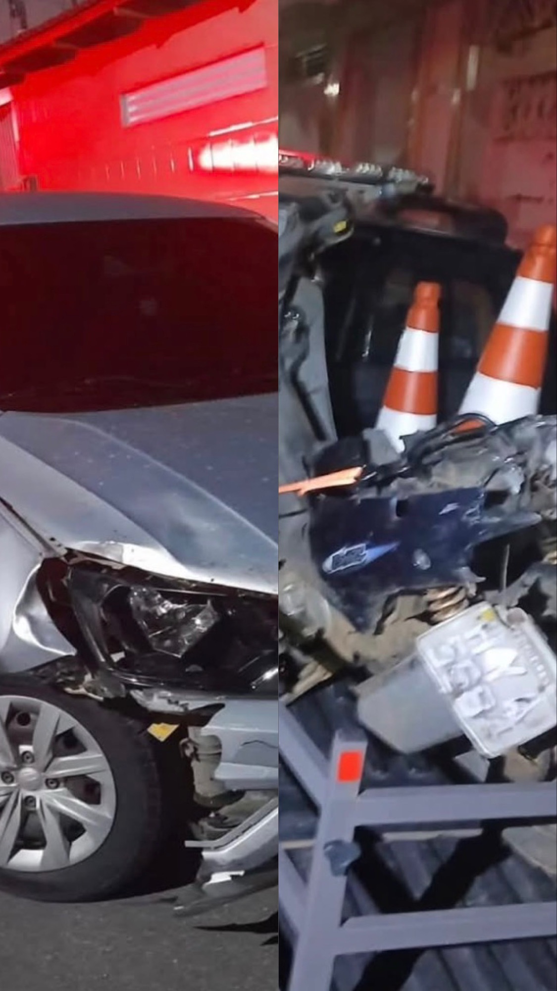 Motoneta e carro se chocam em Nova Russas: veja detalhes do acidente de trânsito