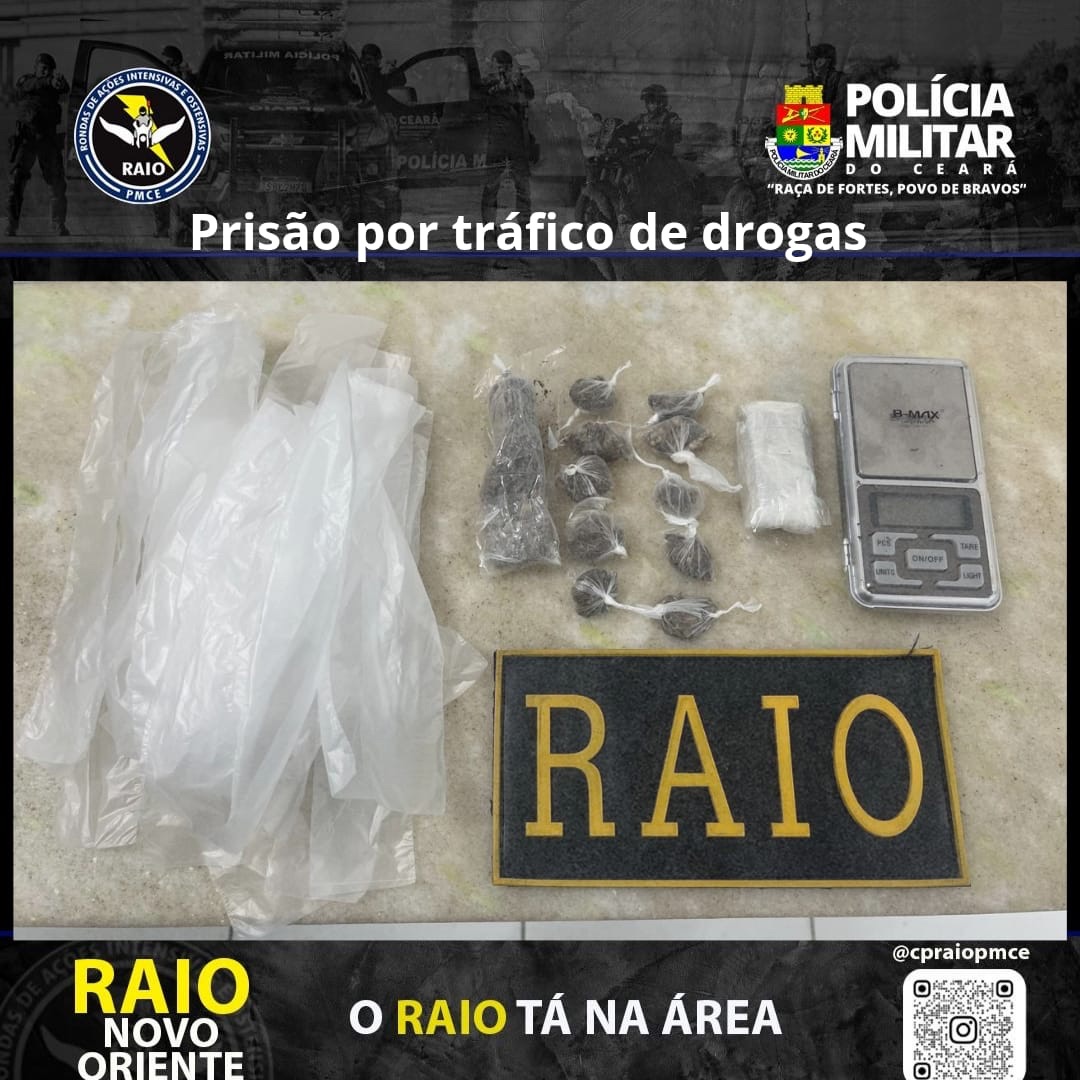 Novo Oriente: Casal preso por tráfico e associação em operação da Polícia Civil