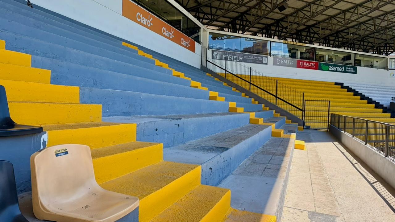 Novo setor de cadeiras do Heriberto Hülse deve ficar pronto só fim de março