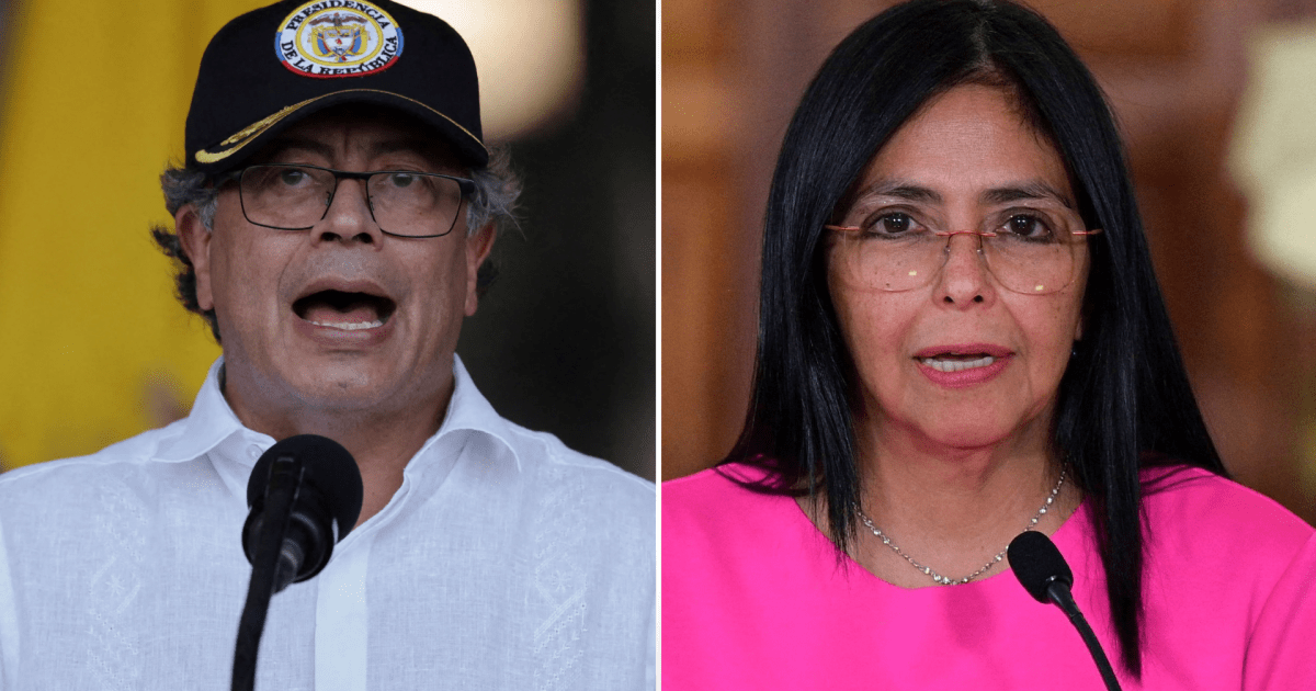 Petro convida Delcy Rodríguez para visita oficial a Bogotá, diz fonte