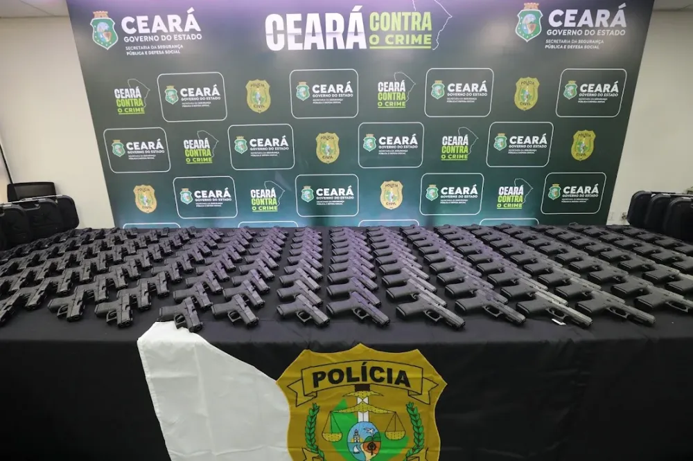 Polícia Civil do Ceará Recebe 720 Novas Armas: Investimento em Segurança Pública