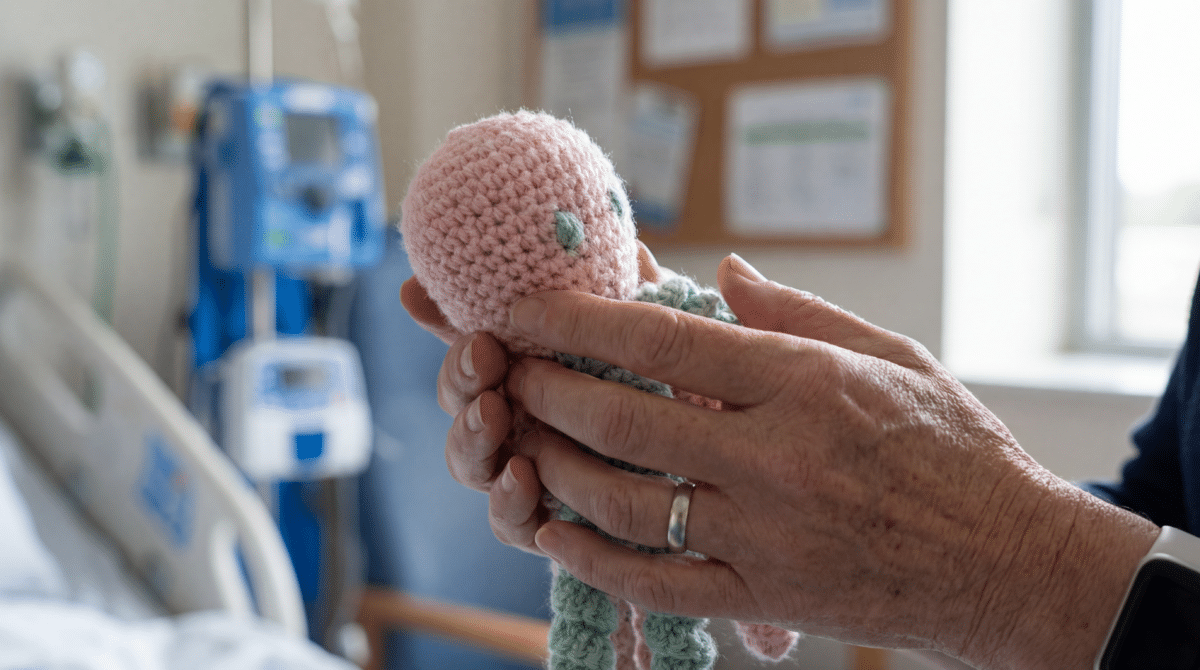 Polvinhos de Crochê Humanizam Rotina de Cuidados na UTI do Hospital da Providência