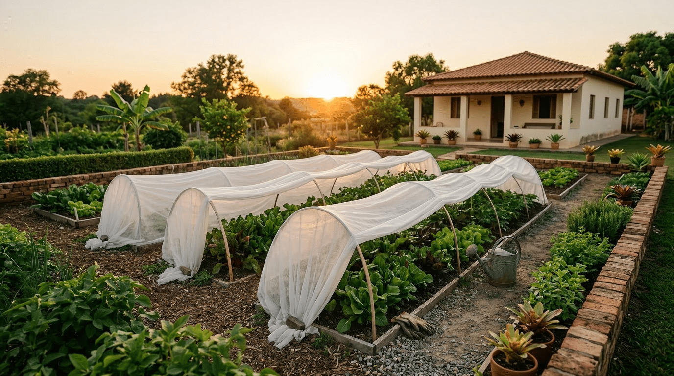 Proteja suas plantas do frio intenso com estas 5 coberturas simples e eficazes