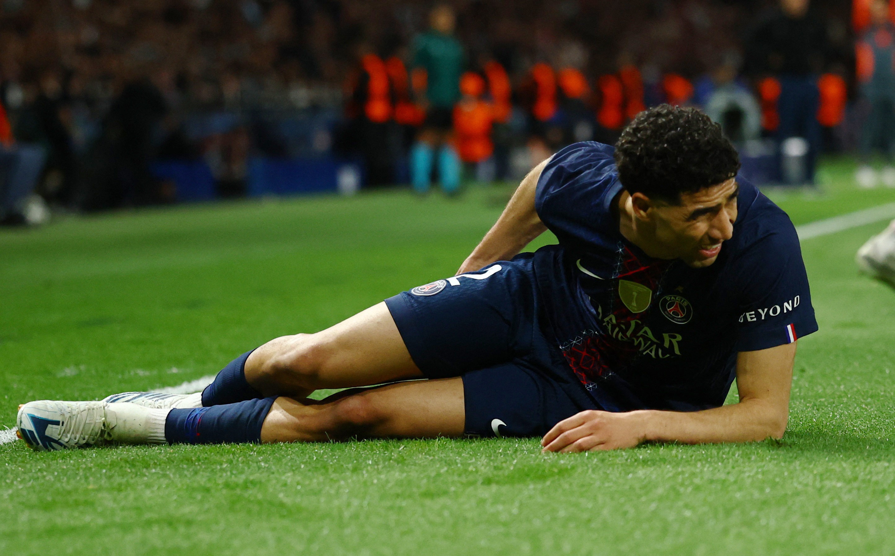 PSG sufre grande desfalque: Achraf Hakimi ficará fora de jogo da Champions League