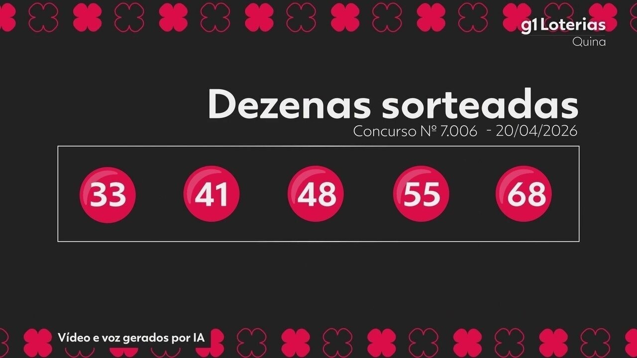Quina Hoje: Resultado do Concurso 7006 e Números Sorteados