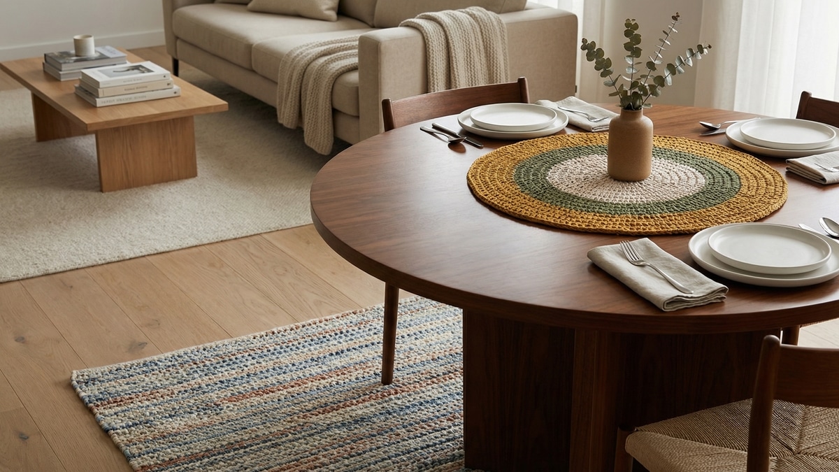 Revolucione sua sala com tapetes e centros de mesa de crochê exclusivos: Dicas e Inspirações