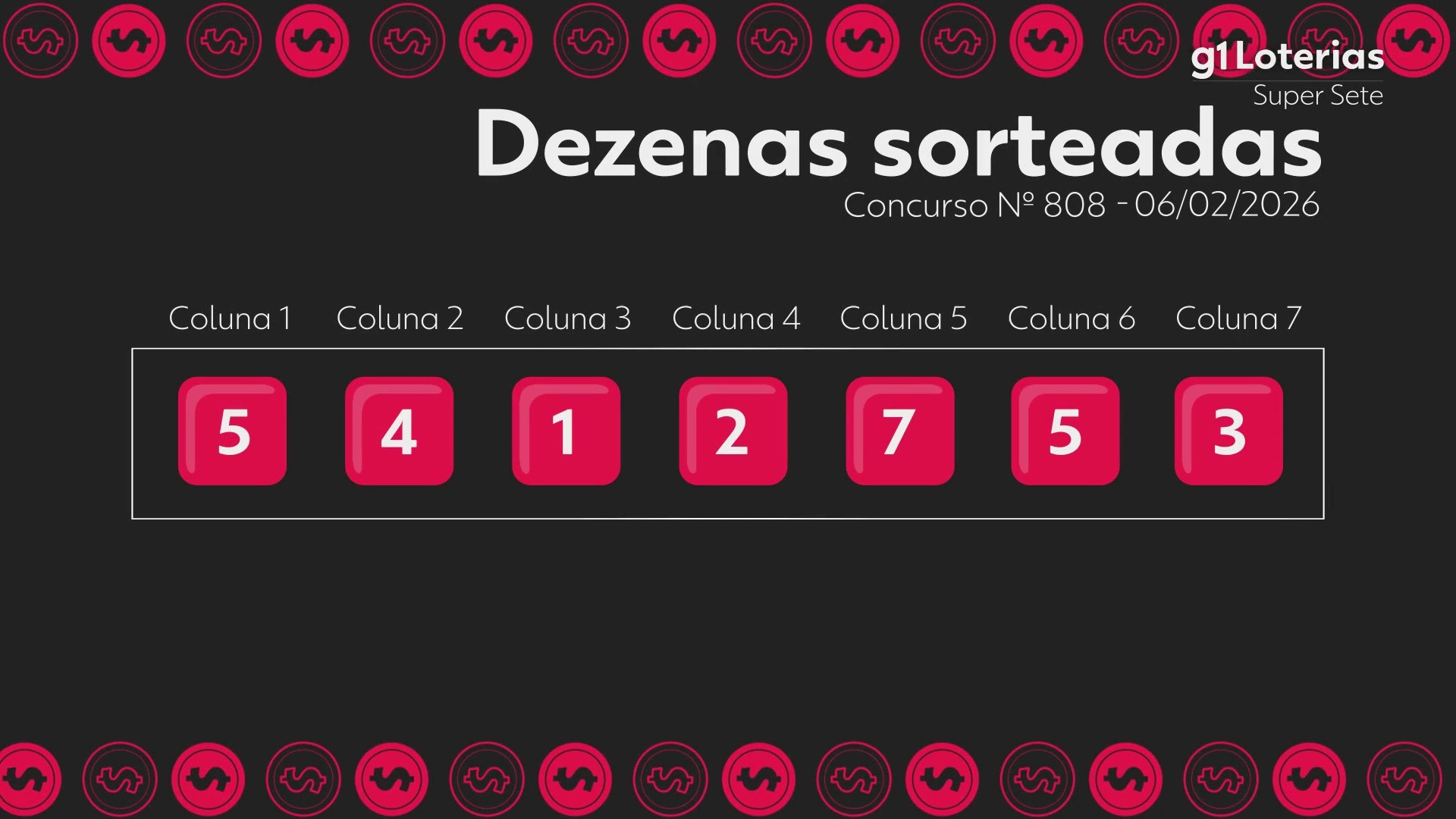 Super Sete hoje: resultado do concurso 808 e números sorteados