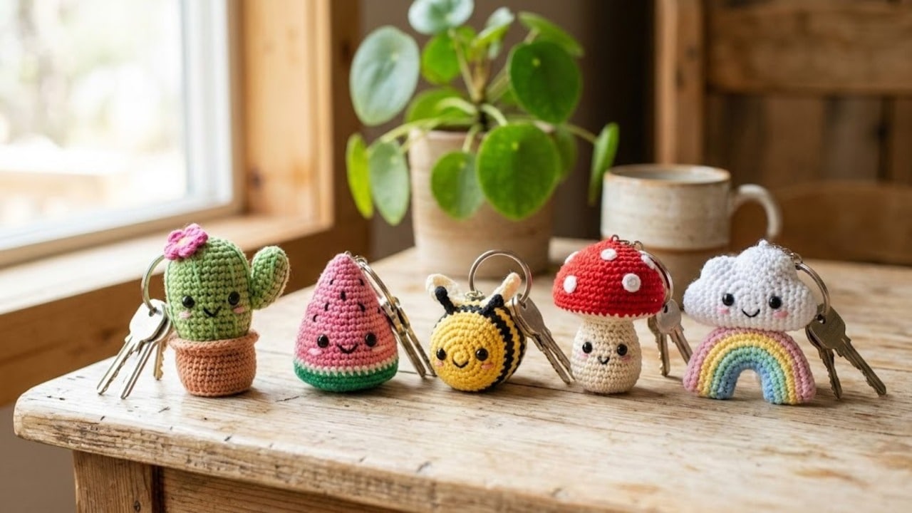 Superem seu estilo em 2026: o encantador do mundo dos chaveiros de amigurumi!