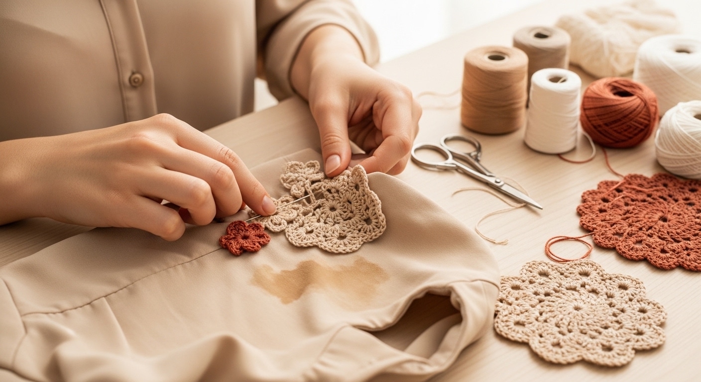Transforme a Roupa Manchada com Artesanato e Crie Uma Peça Única