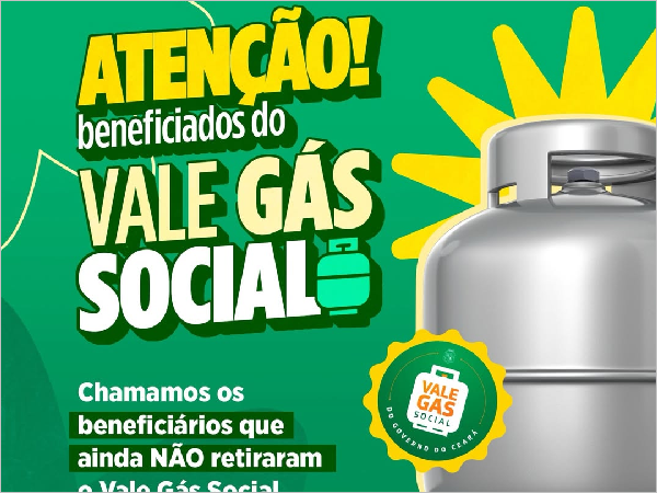 Vale Gás Social: Beneficiários de Crateús Precisam Retirar o Auxílio