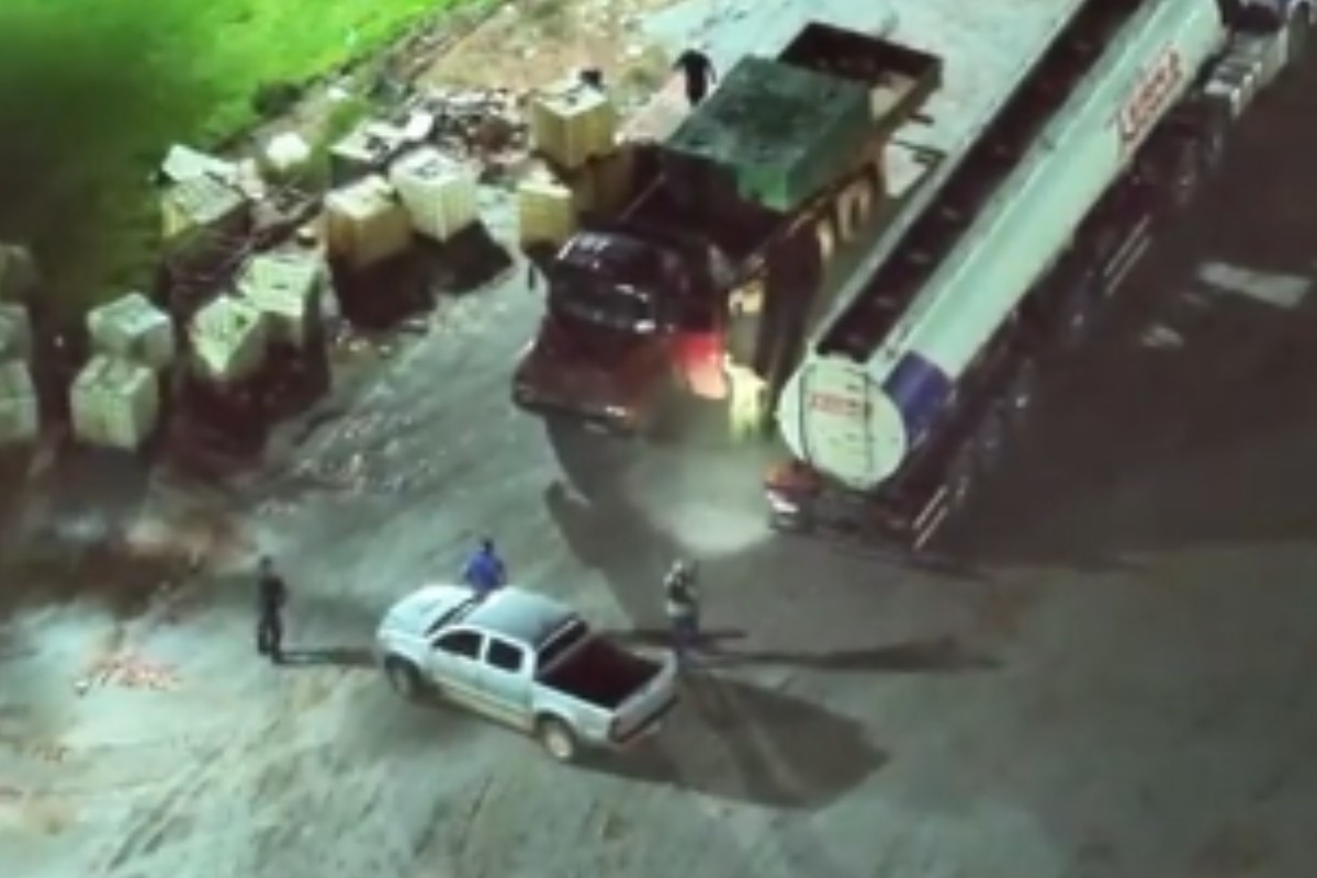 VÍDEO mostra prisão de funcionários após desvio de combustível ligado a garimpo ilegal em 