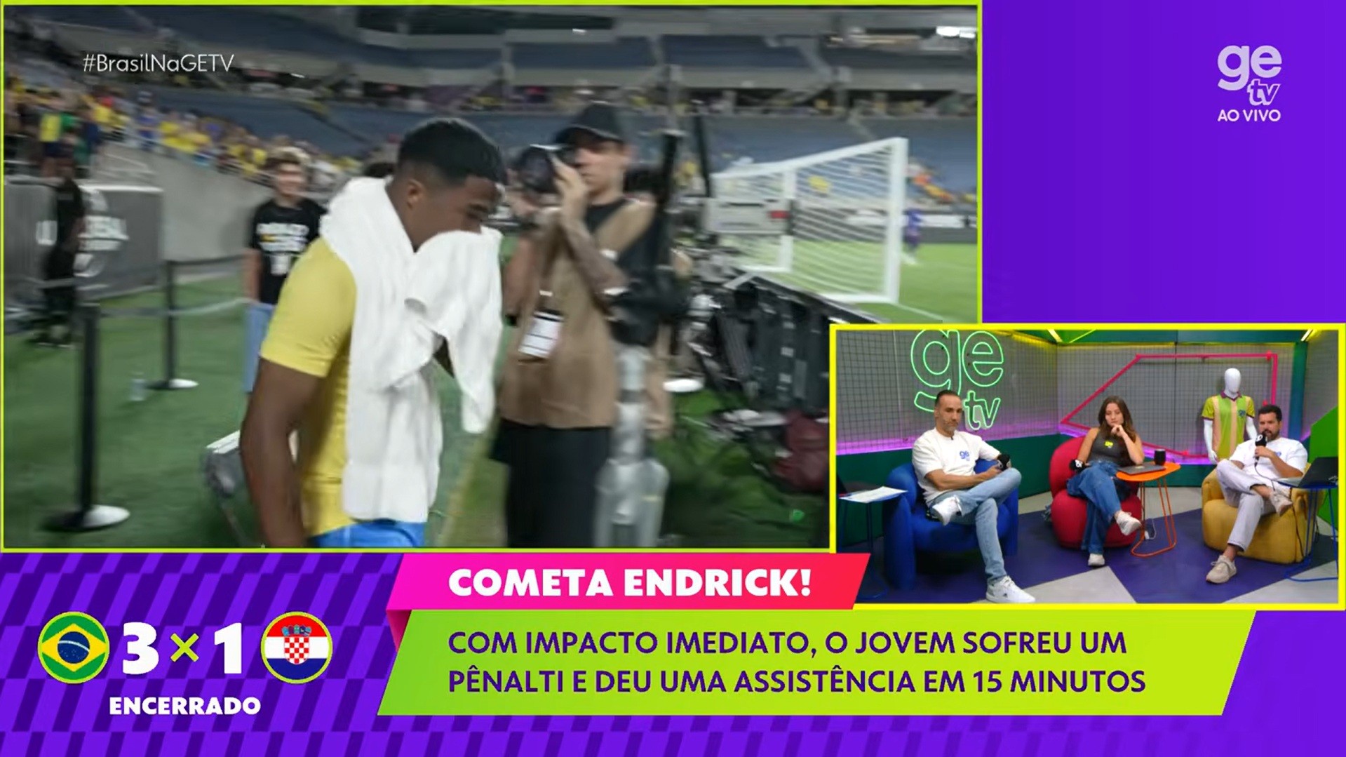 Vitória Histórica: Endrick Chora de Alegria após Brasil Derrotar Croácia